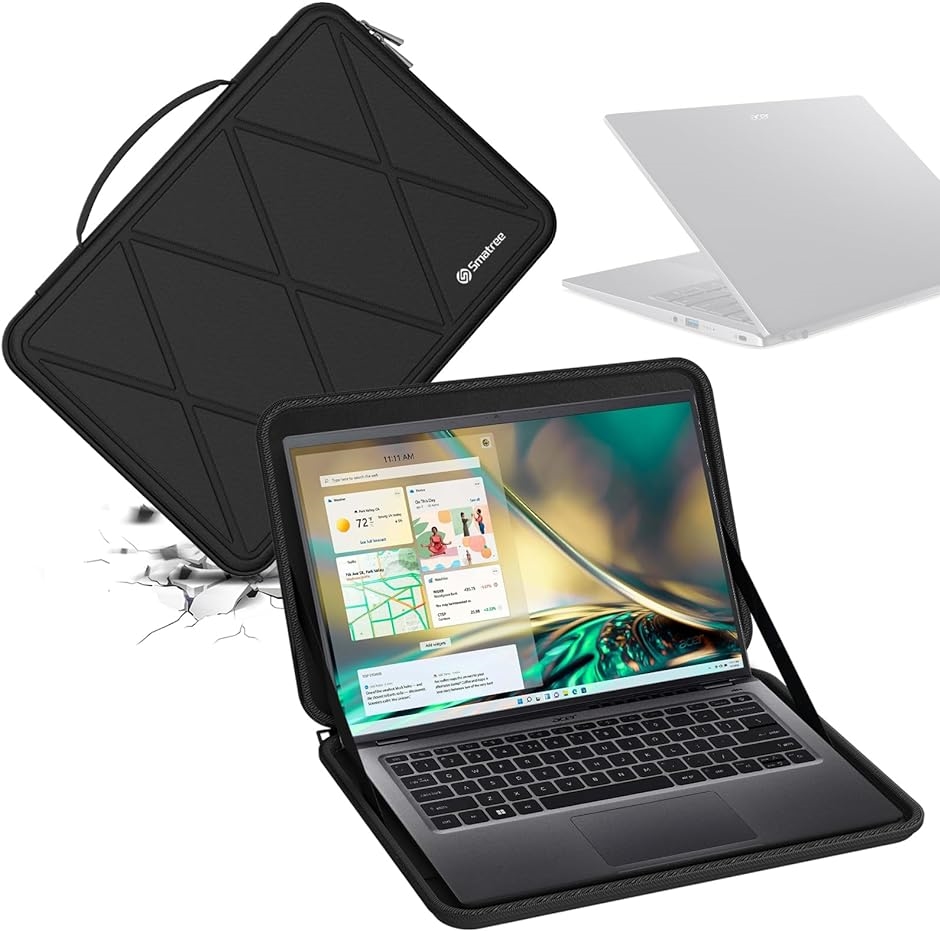 ハードEVA保護スリーブケース 16インチ Acer Swift M83 MDM( Black,  For Acer 16インチ（M83）)
