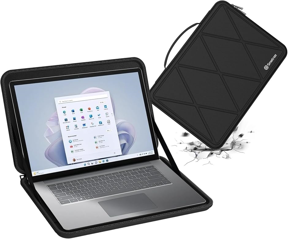 y݊iz n[hEVAیX[uP[X 15C` Surface MDM(Black,  For Microsoft 15C`iM77j)