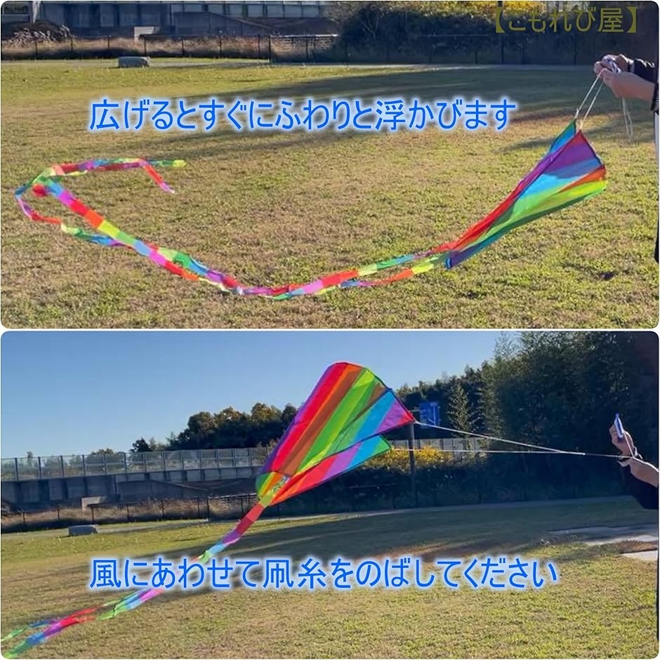 ポケットカイト パラフォイルカイト 凧あげ アウトドア 骨なし 初心者