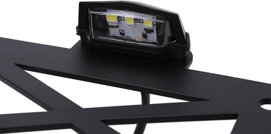 互換品】サイド ナンバー ステー LED ナンバー灯 付き サイドマウント 