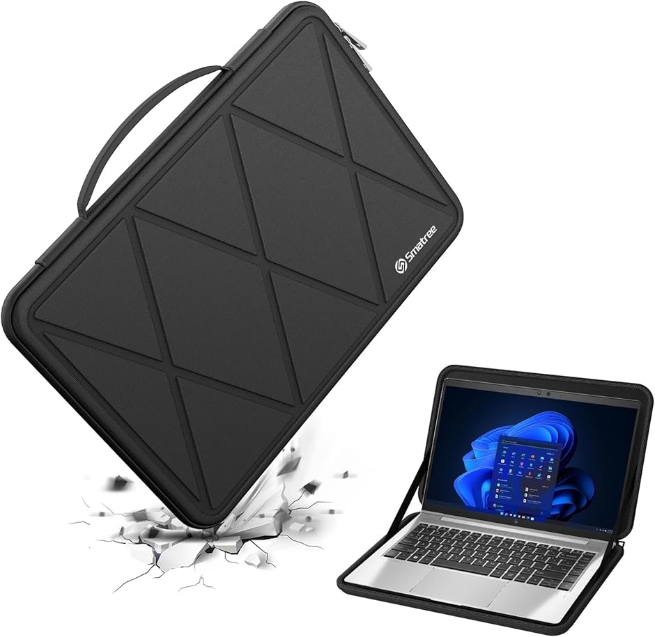 �y�݊��i�z �n�[�hEVA�ی�X���[�u�P�[�X 14�C���` HP EliteBook (Black,  For HP 14�C���`�iM49-1�j)
