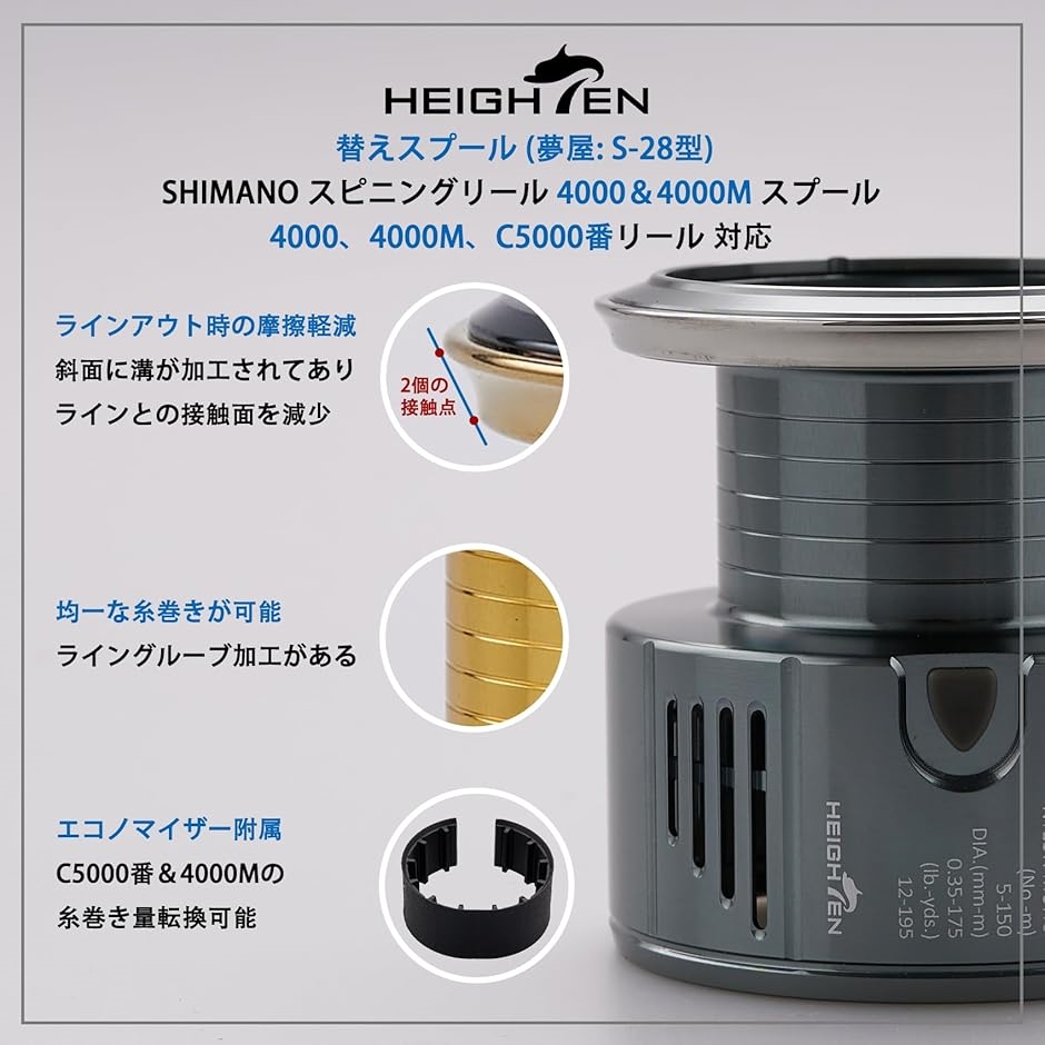 夢屋 スプール(釣り スピニングリールパーツ)の商品一覧 夢屋 スプール(釣り スピニングリールパーツ)の商品一覧
