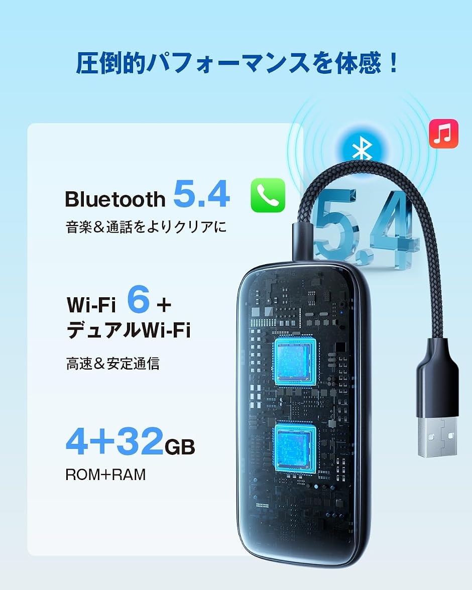 公式Ottocast オットキャスト Play2Video Ultra ワイヤレスCarPlay