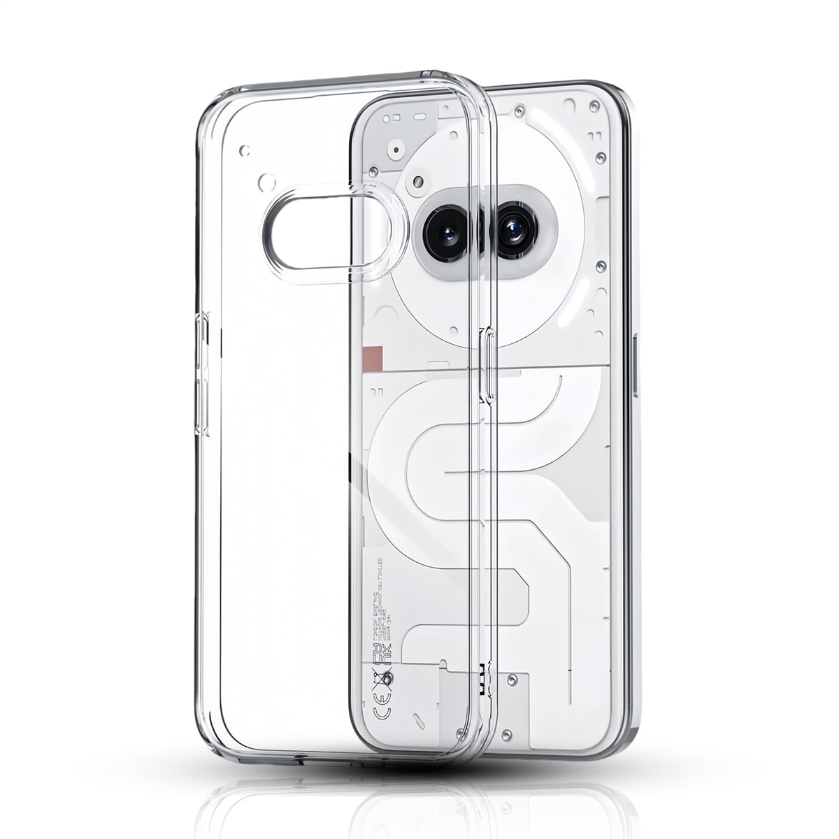 Nothing Phone 2a / Plus��p �P�[�X �N���A ���^ �J�o�[ ���� �\�t�g (�N���A,  09C-DAL-L780)
