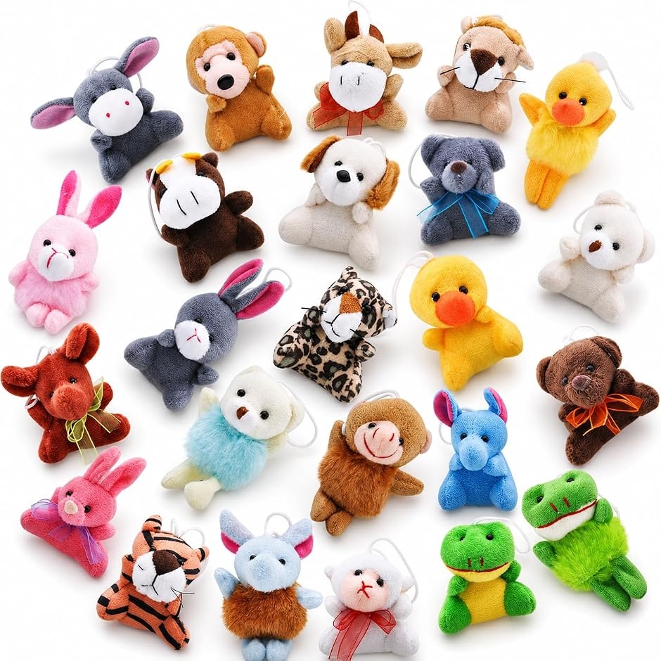 動物 ぬいぐるみ キーホルダー カプセルトイ おもちゃ 縁日 景品 ミニ