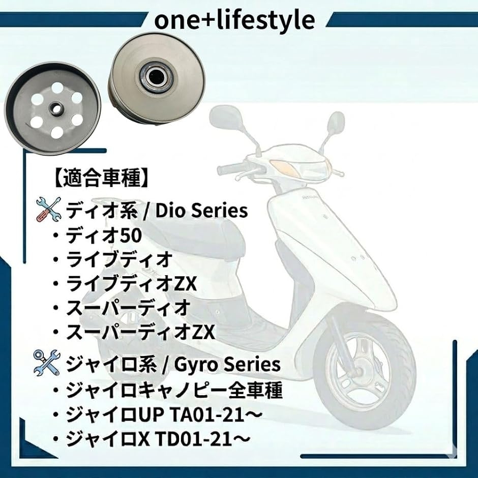 2枚セット 互換品】 クラッチ アッセンブリー ドリブンプーリー キット