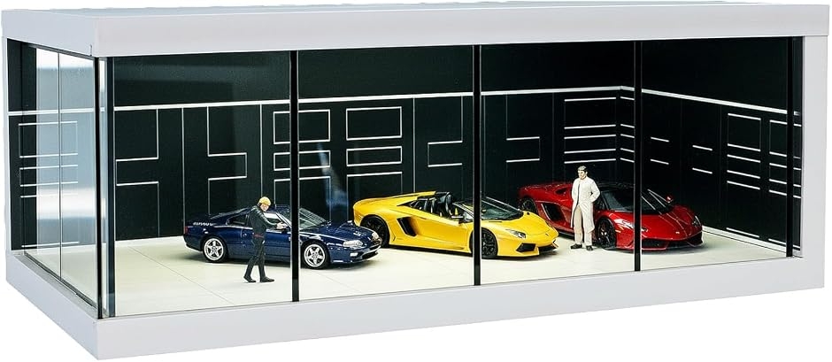 1/64 ジオラマ ガレージ ミニカー用 駐車展示場 ホットウィール トミカ