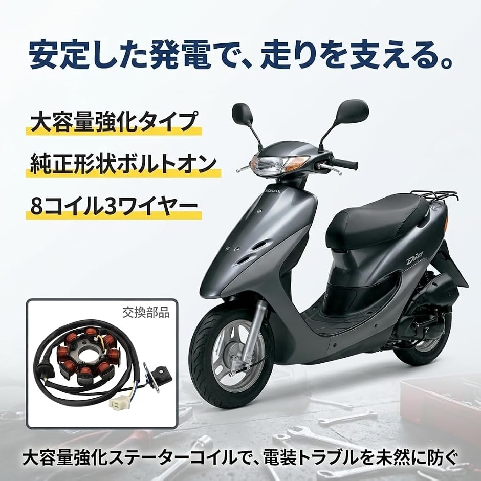 使用済み 互換品】 純正互換 ステーターコイル ジェネレーター ライブディオ DIO