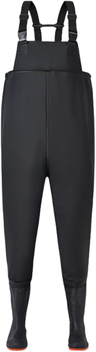ウェーダー 胴長 長靴 防水 釣り フィッシング スーツ ウエイダー 漁師 ヒップ どうなが 胴長靴 (ブラック,  25.5cm)
