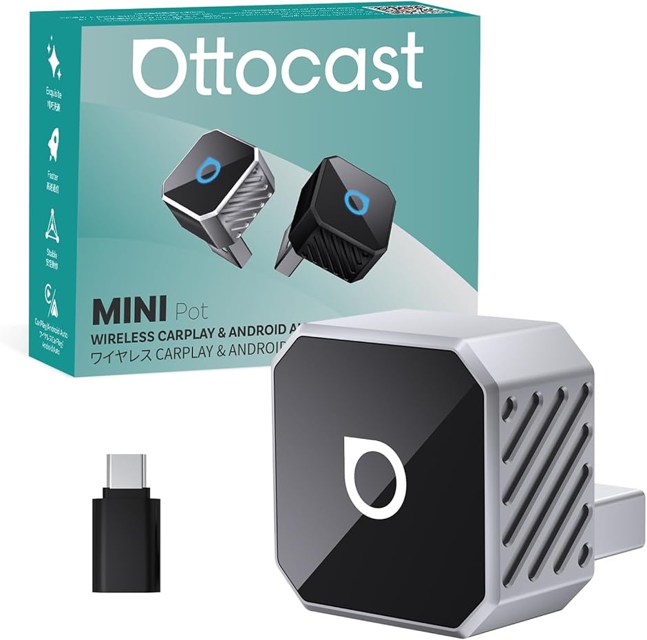 �I�b�g�L���X�g Mini Pot �ŐV ���C�����XCarPlay/Android Auto�A�_�v�^�[ �~�j �v���O���v���C MDM (�V���o�[)