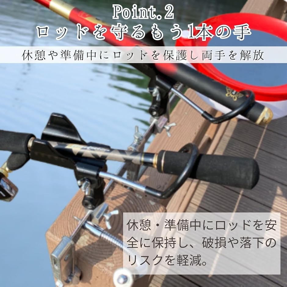 竿受け ロッドホルダー 竿立て 竿置き 釣り 釣竿 スタンド 360度回転