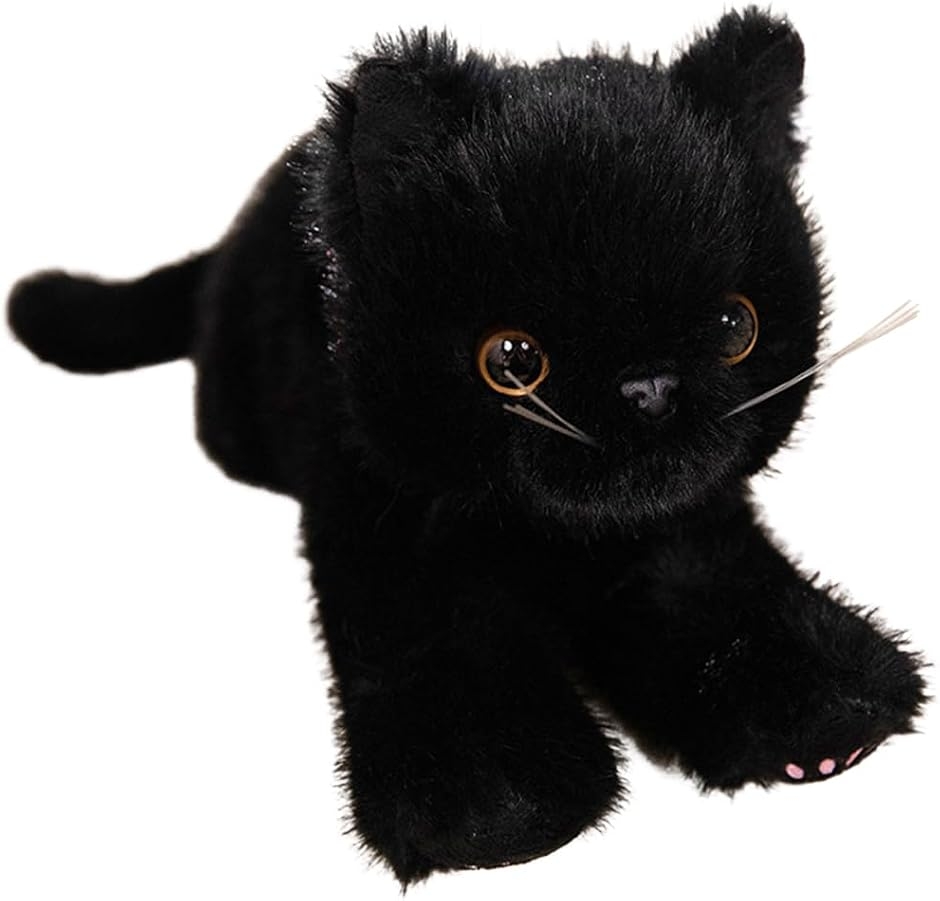 猫 ぬいぐるみ リアル 黒猫 抱き枕 (クロ) : ゼブランドショップ