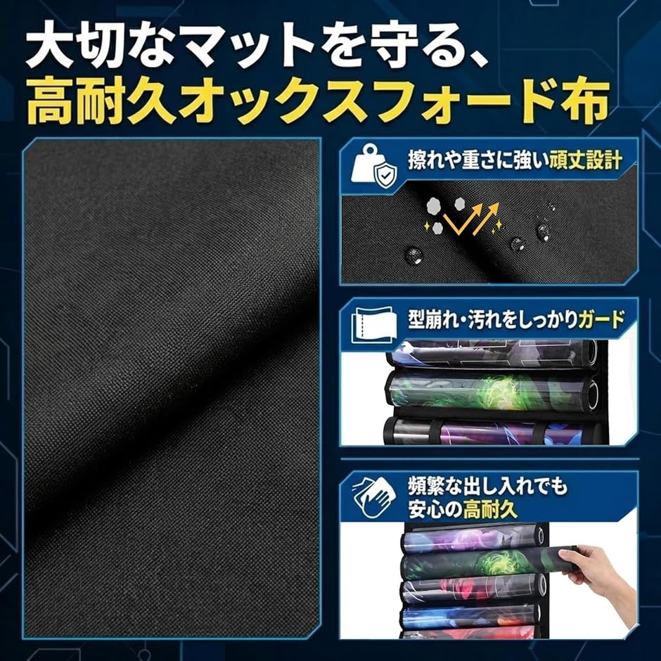 プレイマットケース 収納 吊り下げ カバー カードゲーム プレマ 壁掛け