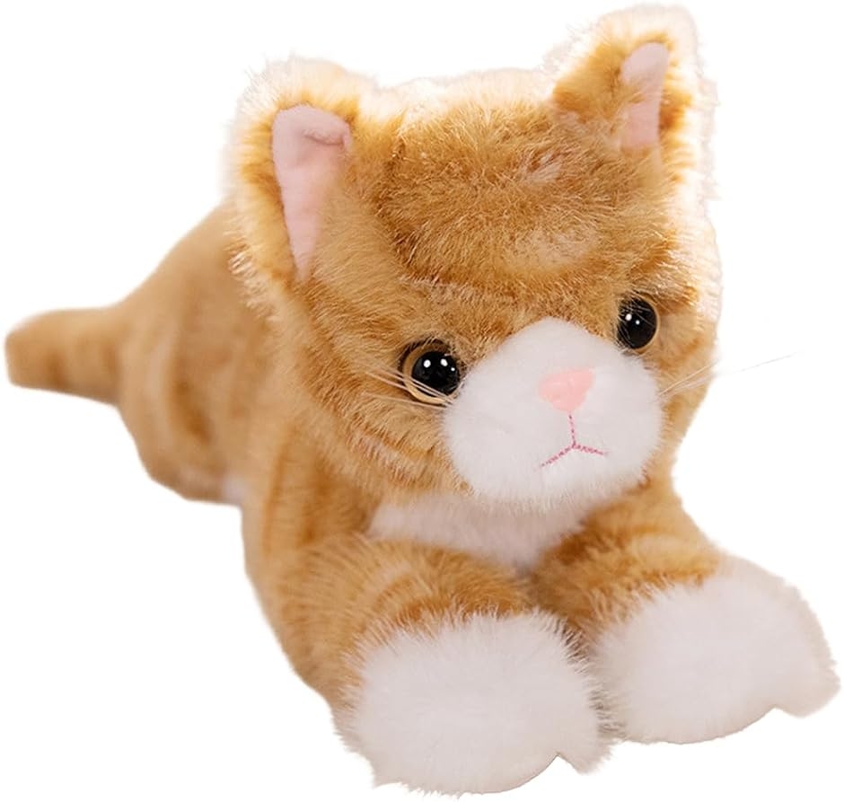 猫 ぬいぐるみ リアル 黒猫 抱き枕 (茶トラ) : ゼブランドショップ