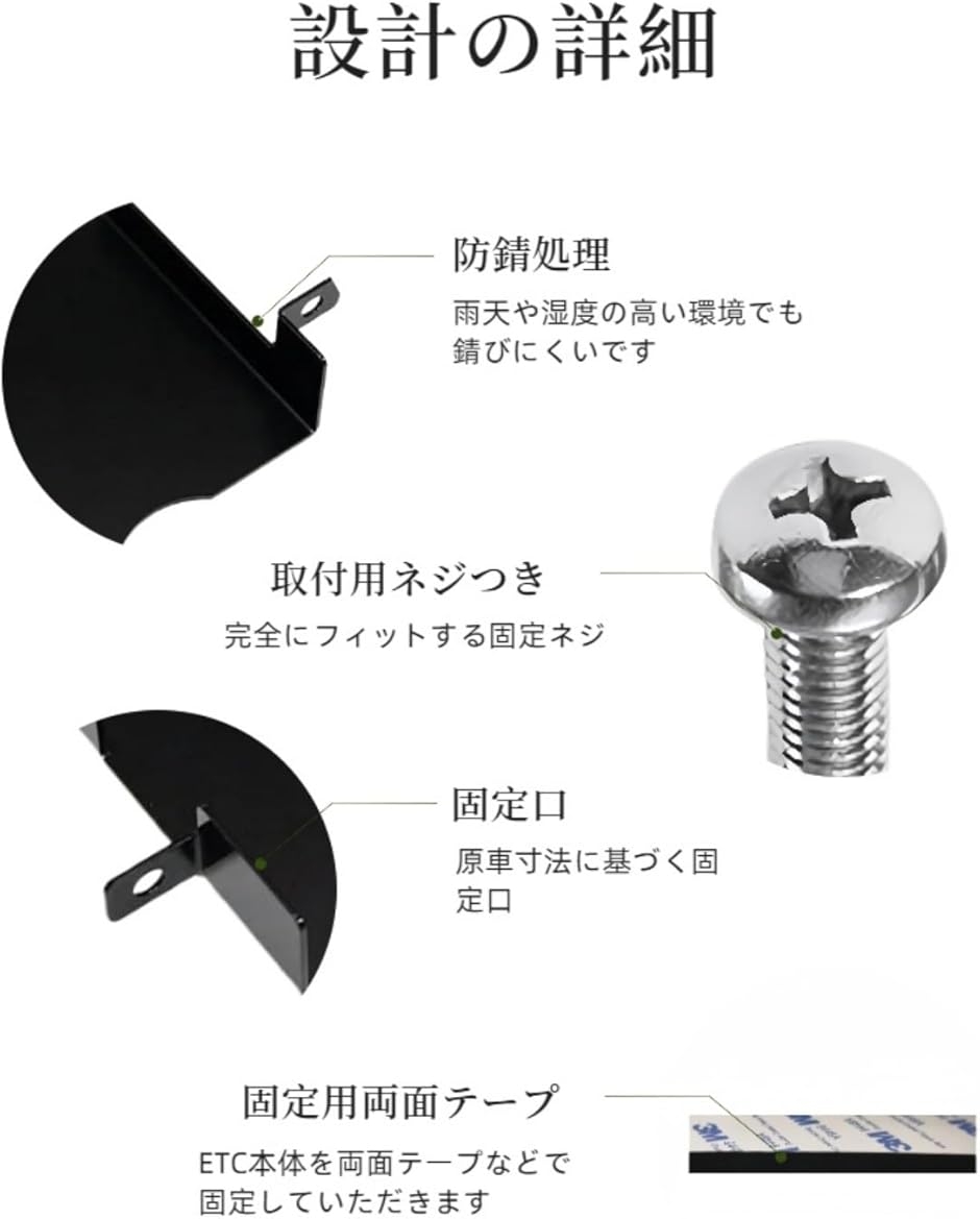 ETCブラケット 取付基台 N-BOX専用 型式JF3/JF4/JF5/JF6 年式H29.9〜R5
