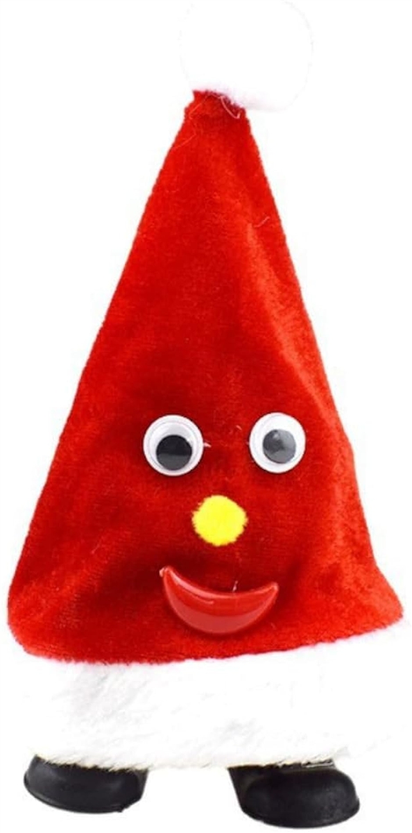 クリスマス 動く 踊る 電動 おもちゃ 卓上 装飾 かわいい ギフト プレゼント (サンタ,  フリー)