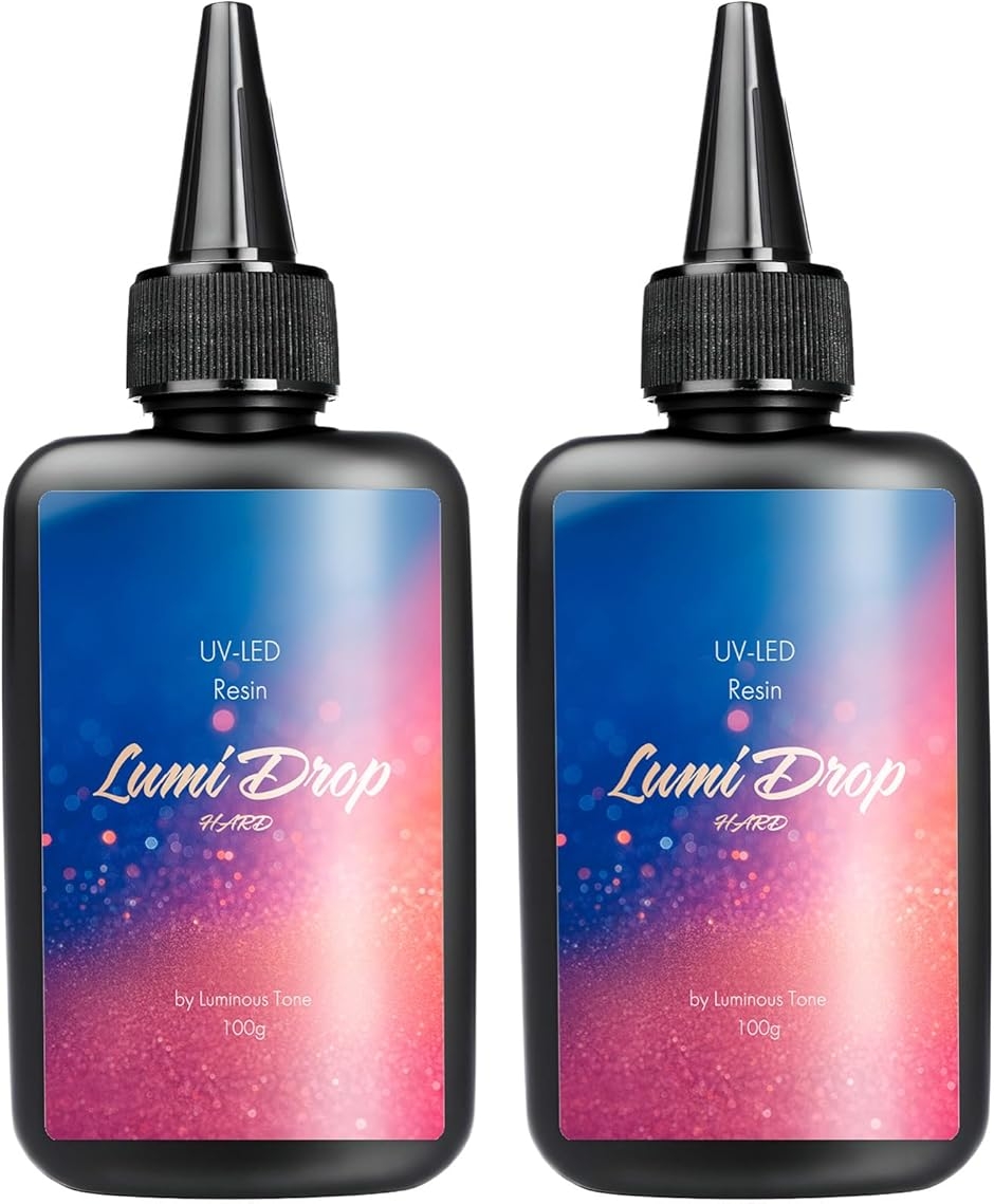UV���W���t 100gx2�{ 200g ��e�� LED/UV�Ή� �n�[�h�^�C�v ��L �Z�b�g Lumi Drop