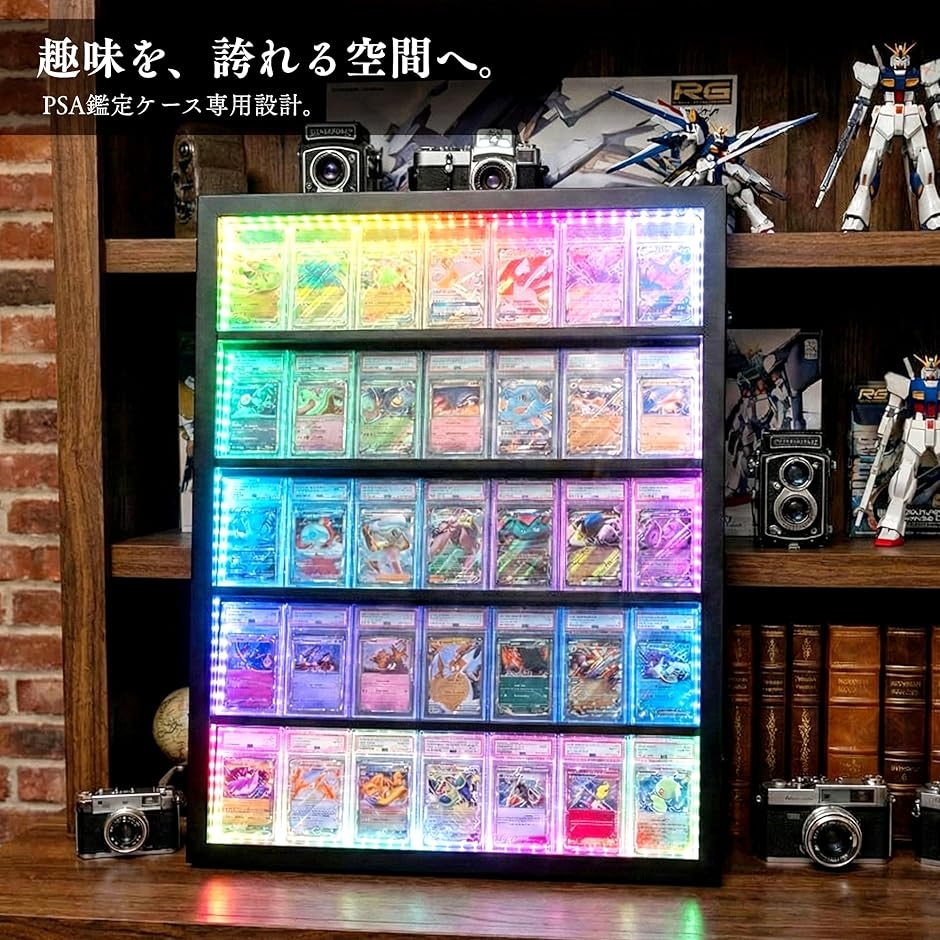 PSA トレカ ディスプレイケース トレーディングカード 壁掛け