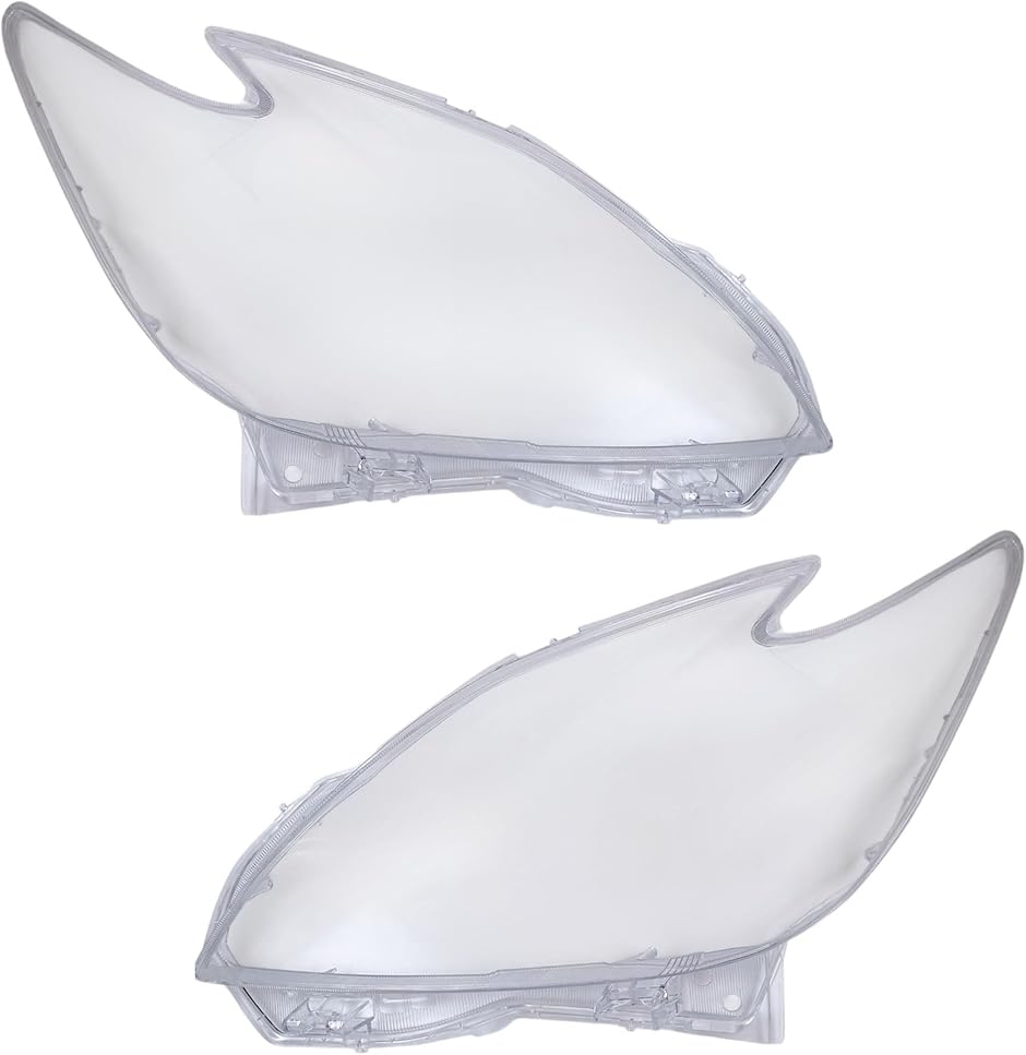 【互換品】プリウス 30系 後期 ヘッドライト レンズ ZVW30 2012〜2015年 HID用 ひび割れ 黄ばみ 曇り (左右セット)