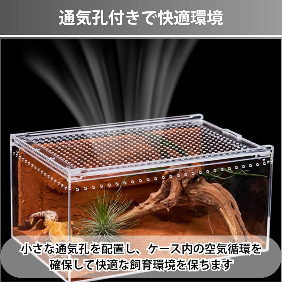 爬虫類 ケージ レプタイルボックス シェルター...の詳細画像3