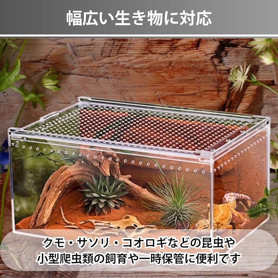 爬虫類 ケージ レプタイルボックス シェルター...の詳細画像5