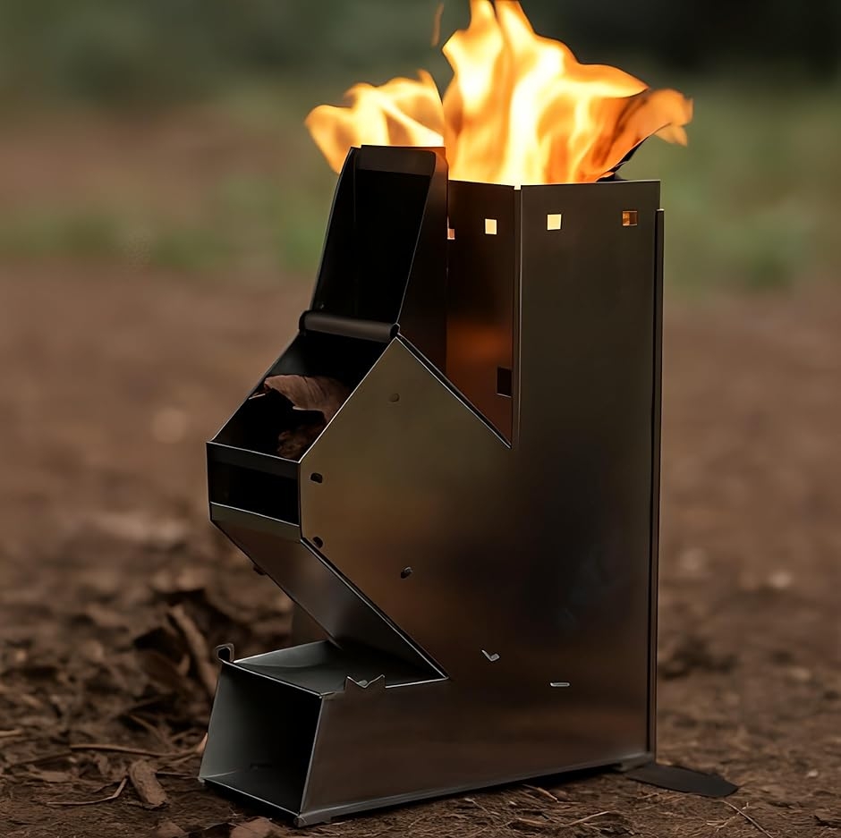 コンパクト ロケットストーブ ミニ薪ストーブ キャンプ 焚火台