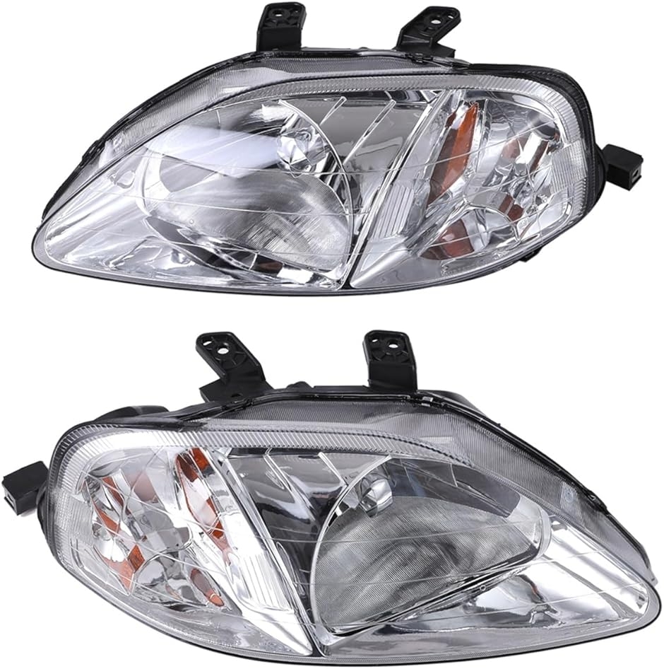 百式自動車 H4ヘッドライトAssy左右セット シビック EG6/EG9 自動車
