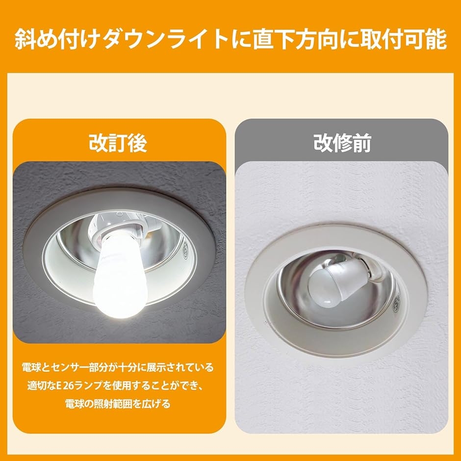 LED電球専用 可変式ソケット E26>E26...の詳細画像2