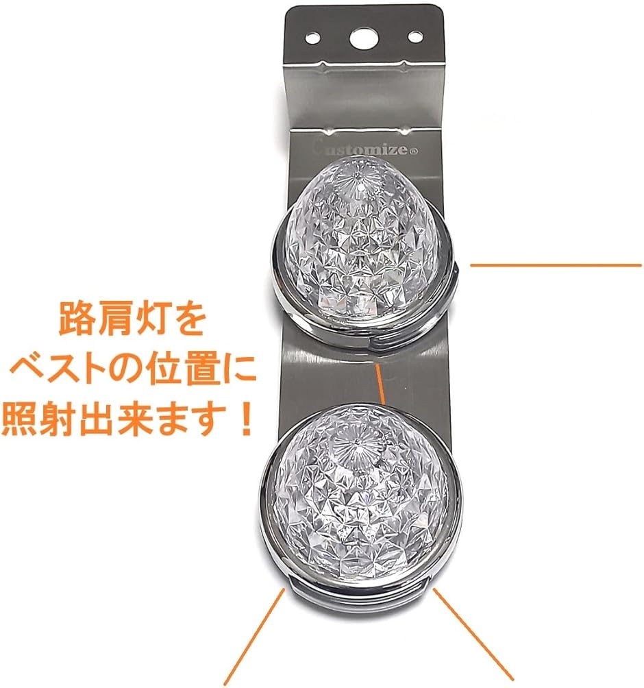 マーカーランプ ステー マーカーステー Z型 2連 45°角取付可能