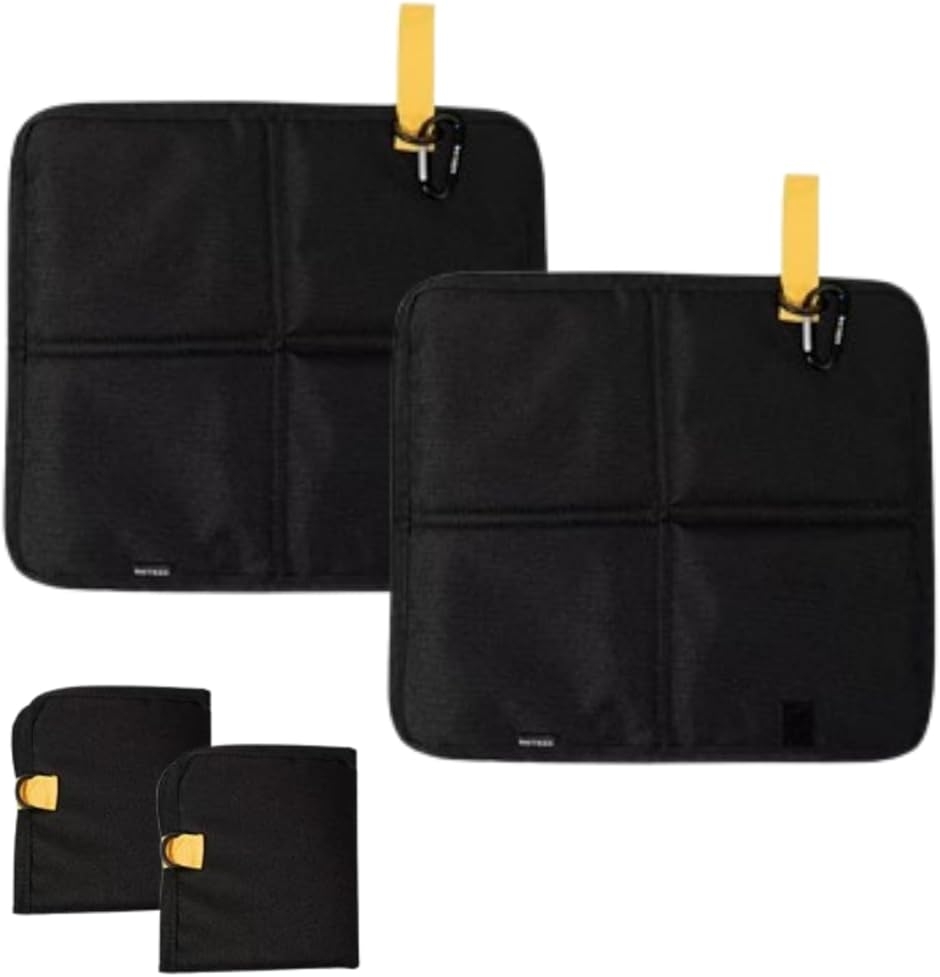 折りたたみ クッション レジャーシート アウトドア 座布団 軽量 コンパクト キャンプマット BBQ 登山 持ち運び (ブラック)