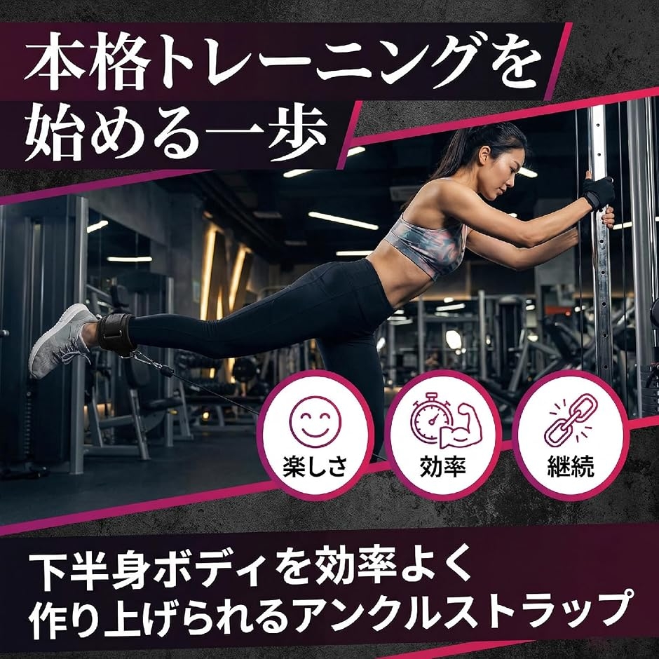 理学療法士xインストラクターW監修アンクルストラップ 2セット