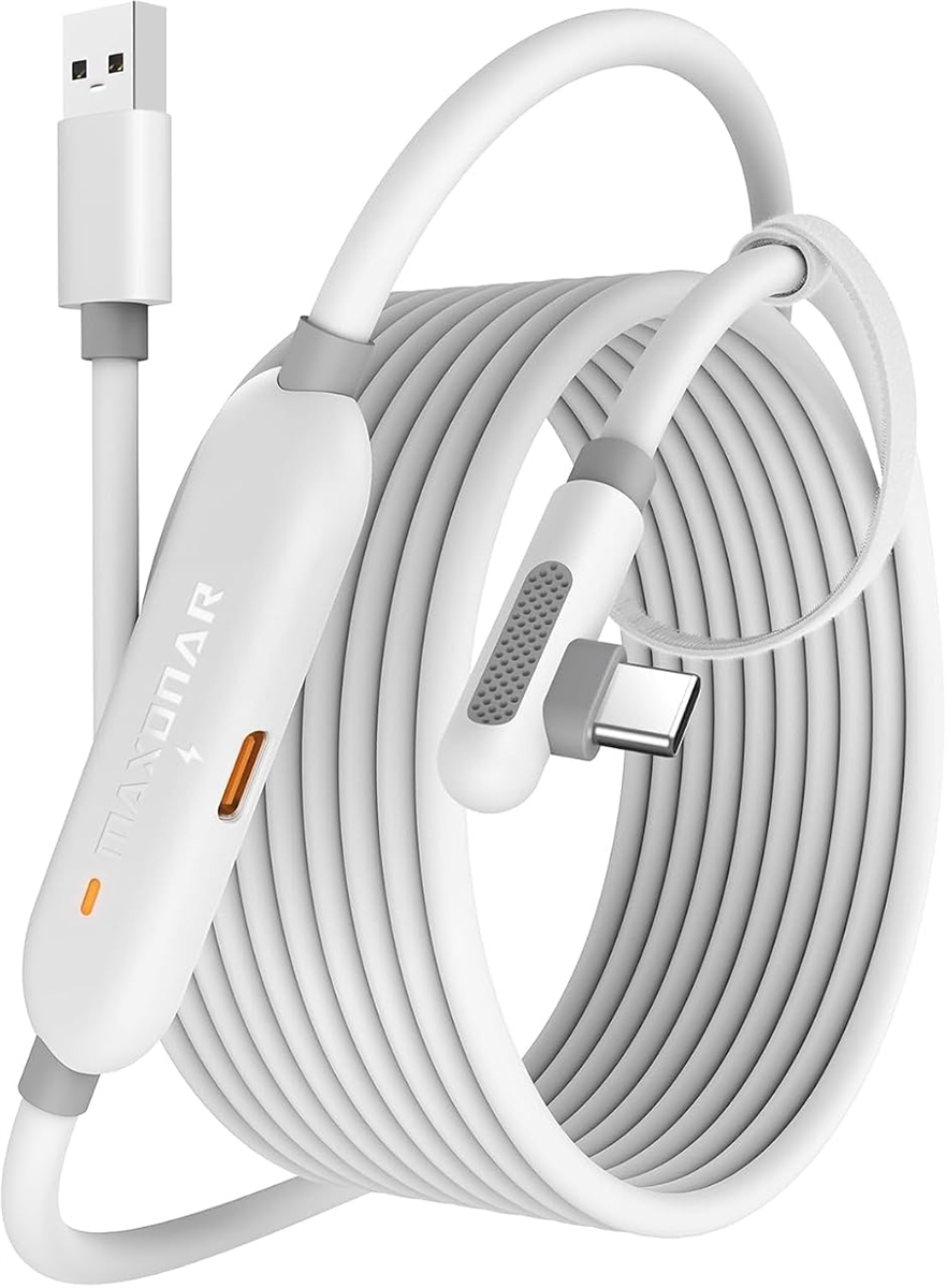 4�ƌ݊������� �����N�P�[�u�� Meta Quest 3S 2 Pico �Q�[��PC Steam VR�p (�z���C�g,  6M)