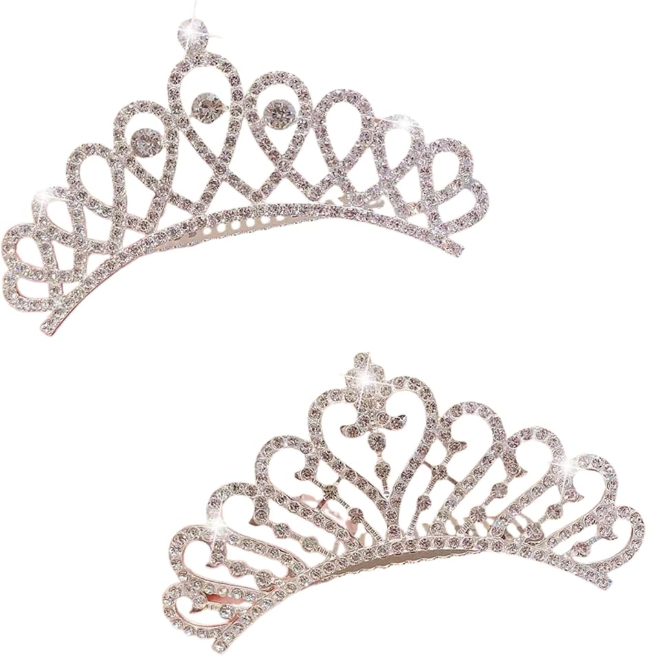 ヘアアクセサリー 王冠 ティアラ 子供 髪飾り カチューシャ ヘッドドレス 撮影 パーティ (タイプC)