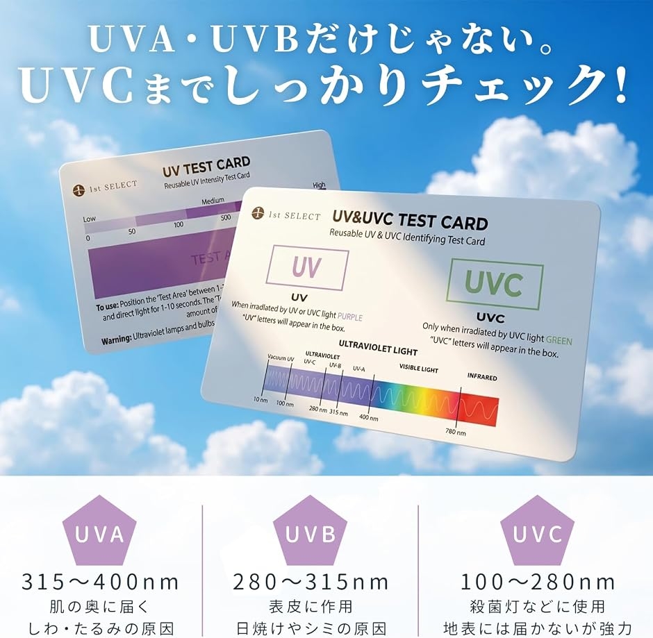 1st SELECT 紫外線チェッカー 紫外線...の詳細画像5