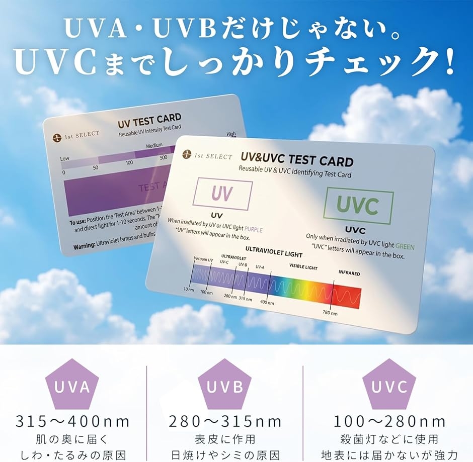1st SELECT 紫外線チェッカー 紫外線...の詳細画像5