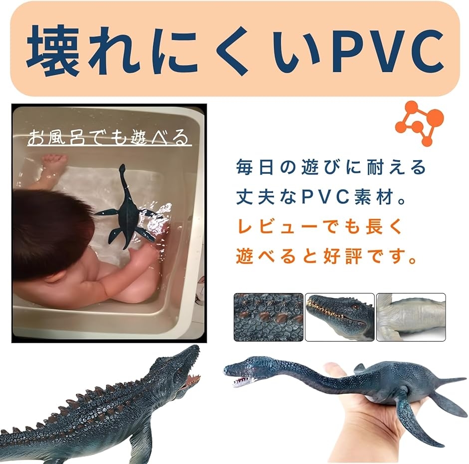 海の恐竜 フィギュア 30cm 大迫力 リアル モササウルス プレシオ