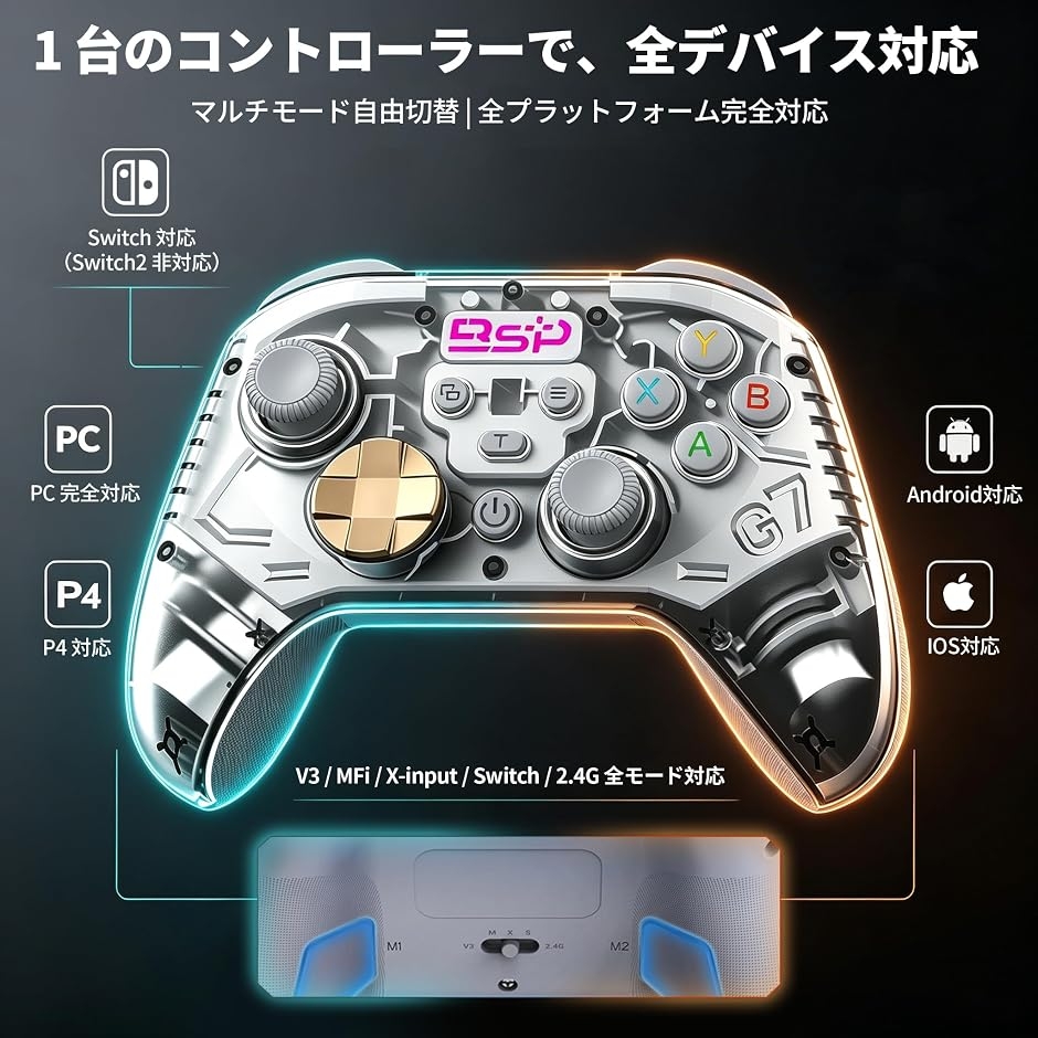 Switch コントローラー p4コントローラー 2026年新版 ゲームパッド