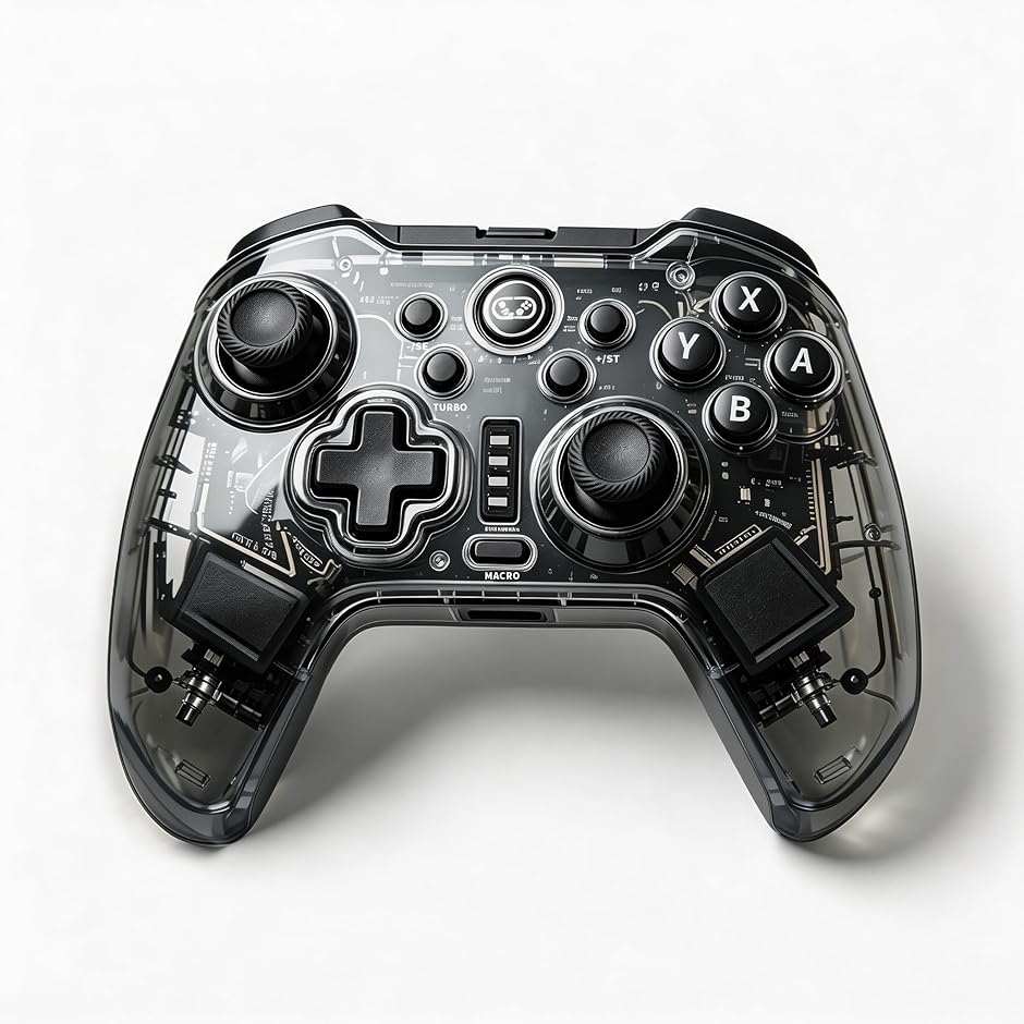 switch�R���g���[���[ 2026�N���f�� pc�R���g���[���[ �����f�� ��e�ʃo�b�e���[ TURBO�����A�ˋ@�\ (�u���b�N)