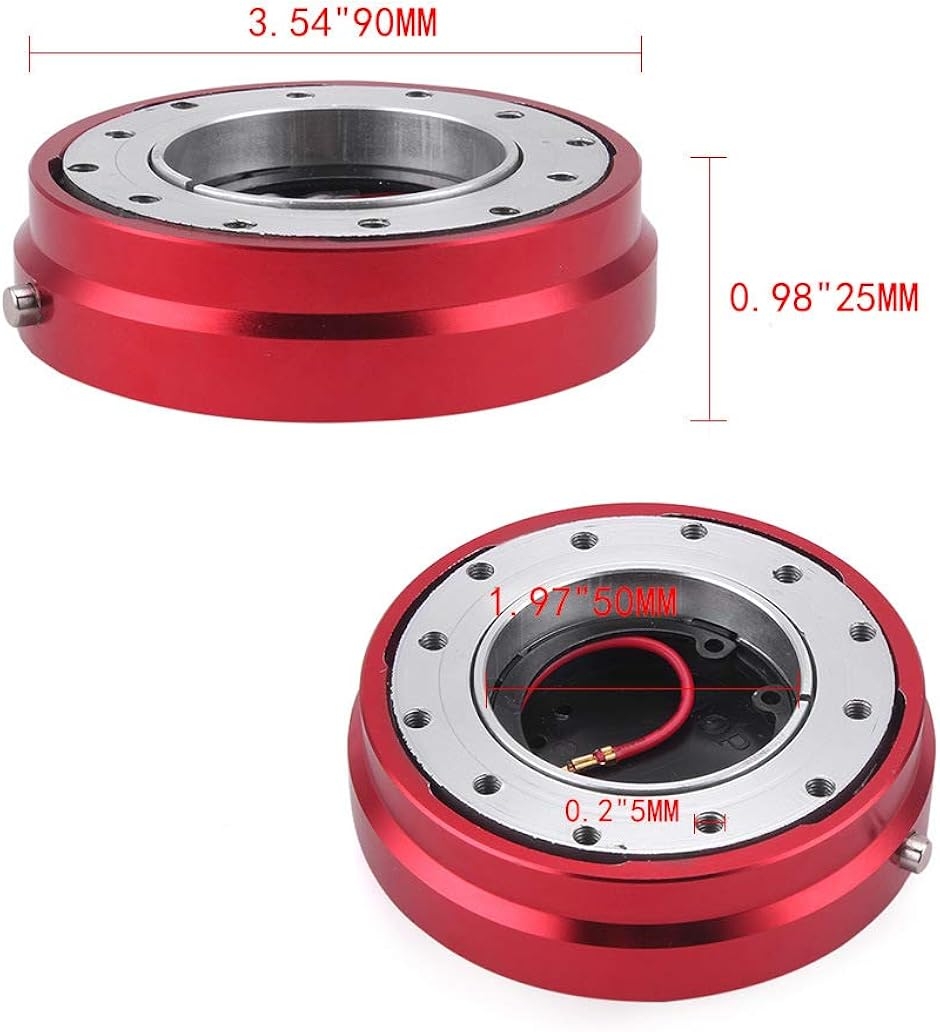 クイック リリース ステアリング ボス 25mm 脱着式 ハンドル 薄型