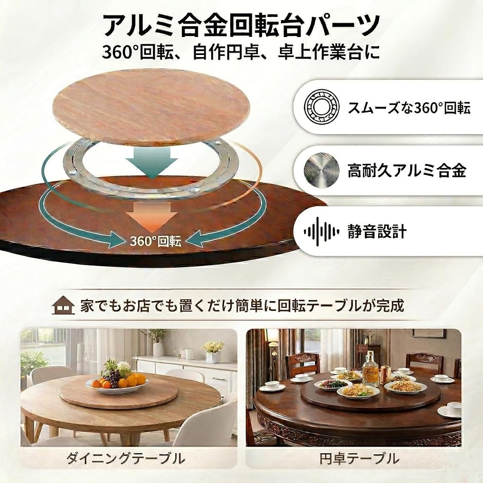 回転台 回転盤プレート 撮影 ディスプレイ 回転テーブル ターン 