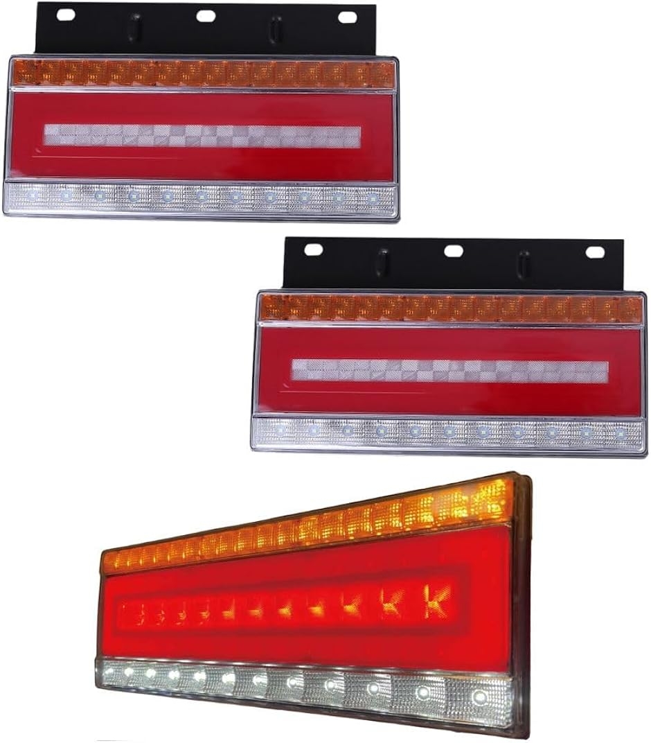 互換品】 トラック 24V LED テールランプ 流れる シーケンシャル