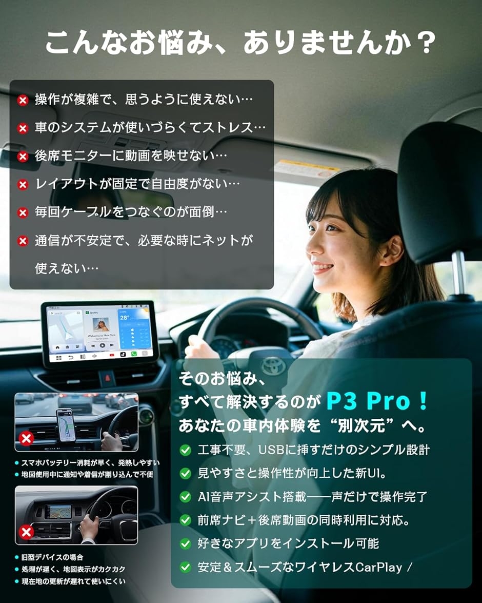 P3 Pro オットキャスト OttoAibox 2025最新 8GB＋128GB Android 13