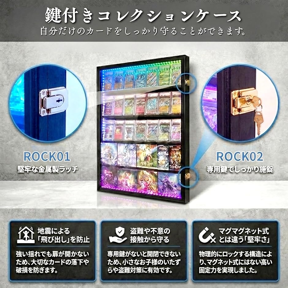 PSA トレカ ディスプレイケース トレーディングカード 壁掛け