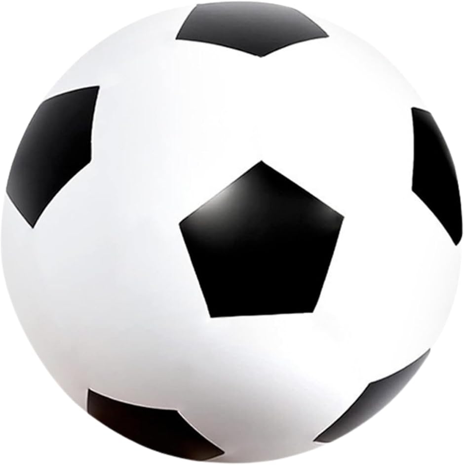 サッカーボール 巨大 ビーチボール ジャンボ 運動会 大玉転がし 空気入れ付 (60cm)