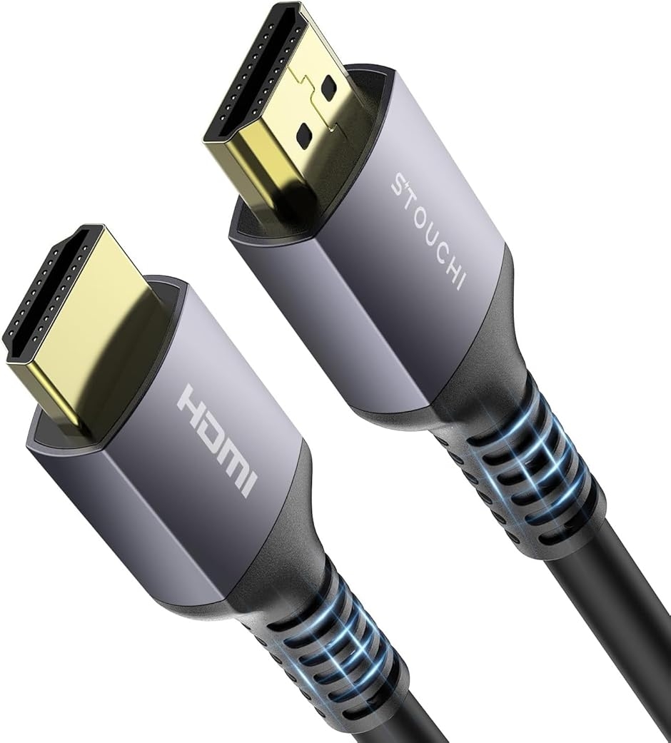 5M 10K 8K HDMI�P�[�u�� 48Gbps ������ 4K@144Hz 120Hz ARC HDCP 2.2��2.3 (�O���[)