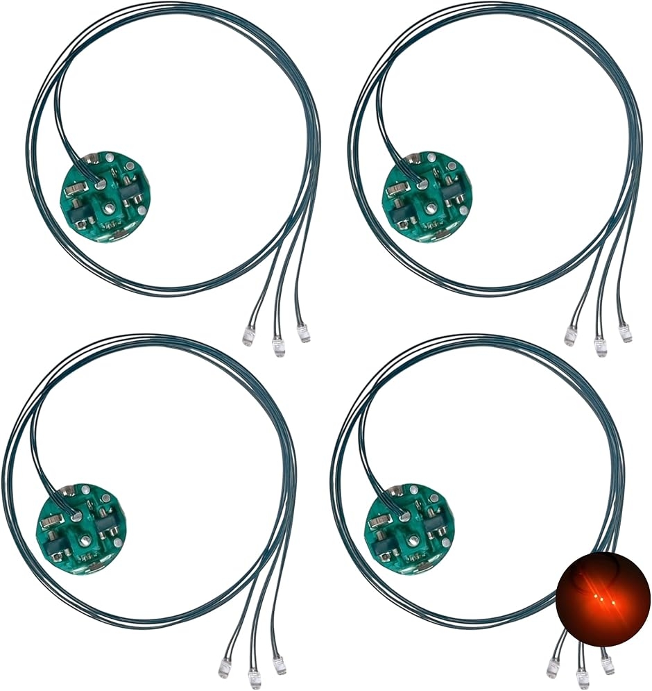 LED �ɏ� ���[�h�� 3�{ ���C�X�C�b�` �d�� 4�Z�b�g �_�� �_�� �{�^���d�r CR927�Ή� �͌^ �v�����f�� (�I�����W 3)