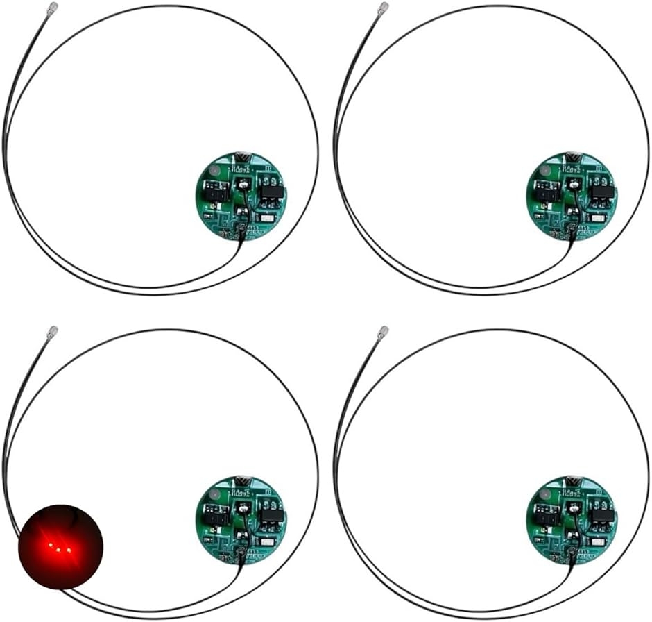 �ɏ�LED ���[�h�� 1�{ ���C�X�C�b�` �d�� 4�Z�b�g �_�� �_�� �{�^���d�r CR927�Ή� �͌^ �v�����f�� (���b�h 1)