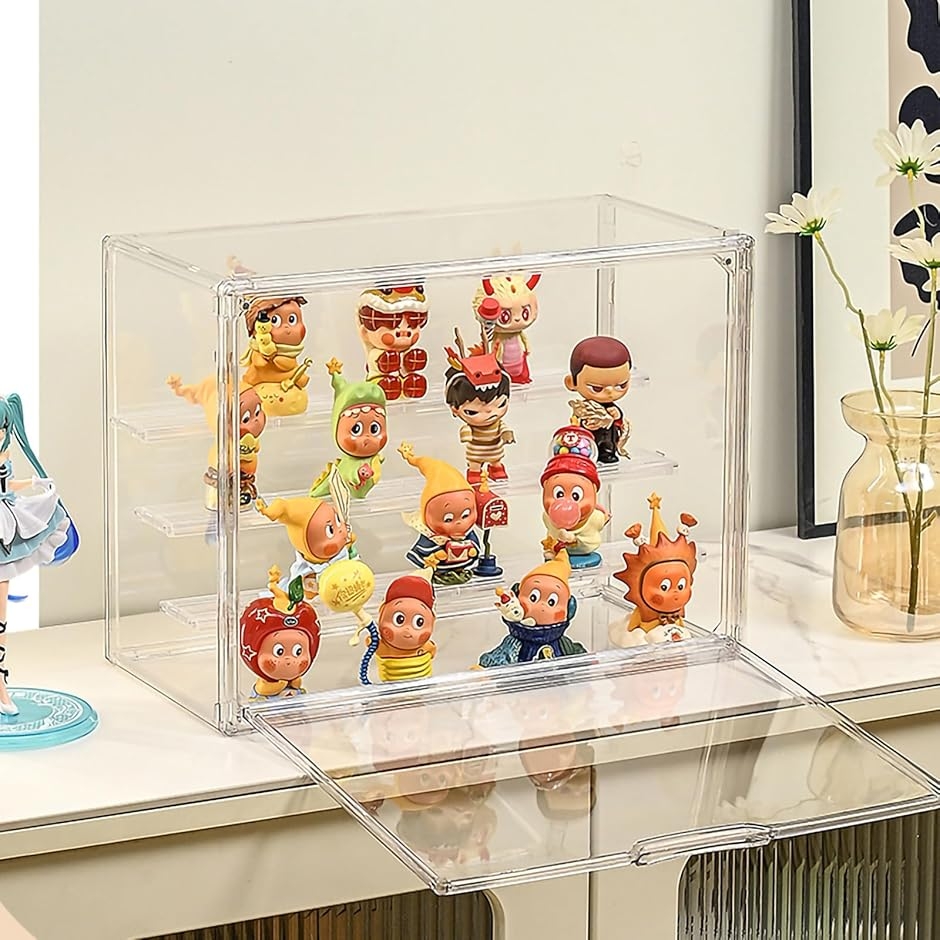 フィギュアケース 2個セット幅36x奥行17.7x高さ27cm UVカット 透明 フィギュアケース 2個セット幅36x奥行17.7x高さ27cm UVカット 透明