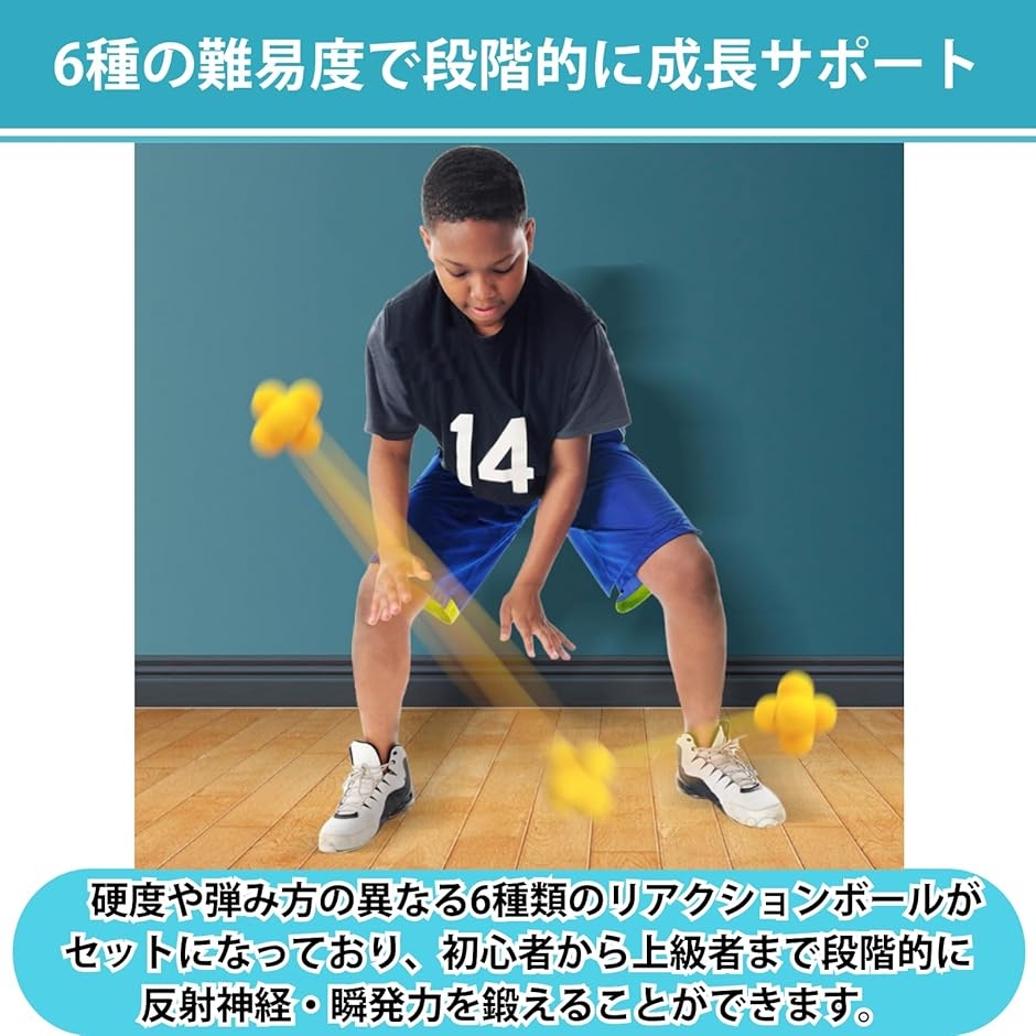 リアクションボール 反射神経 トレーニング 動体視力 瞬発力 スポーツ