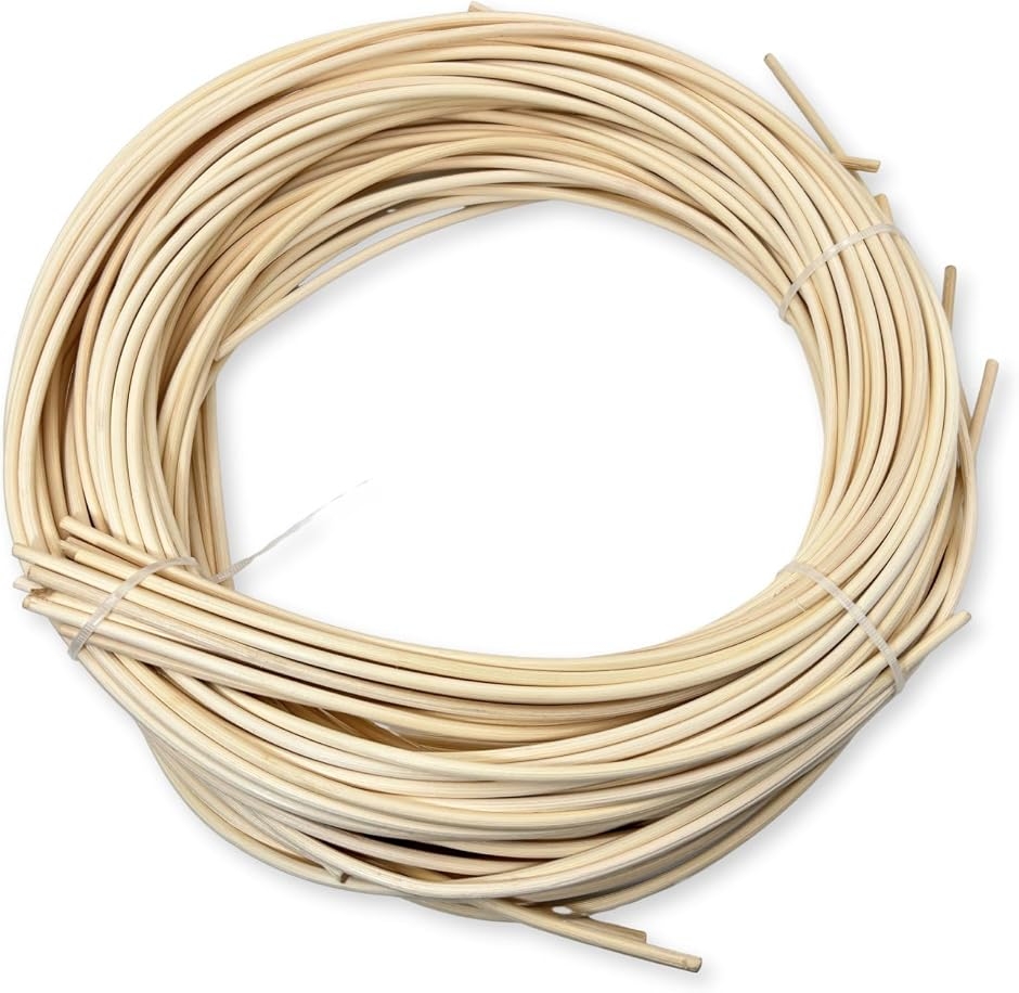 ラタン 籐 芯材 2mm 3mm手芸 クラフト用3巻 籐 丸芯 ラタン 籐編み 材料 工芸 手芸 DIY 素材 キット 無染色 250g